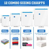 Sacos de armazenamento a vácuo organizador de guarda-roupa saco de vedação a vácuo sacos de poupança de espaço para roupas travesseiro cama cobertor embalagem storager