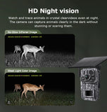 INQMEGA4G 2K 5MP PIR Motion Activated  Trigger Time Night Vision IP66 Hunting Trail Wildlife Battery Solar Camera Forest