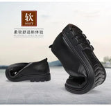 Men's leather shoes, new black, soft bottom, anti-slip, breathable shoes, men's business dress casual, luxury light flat