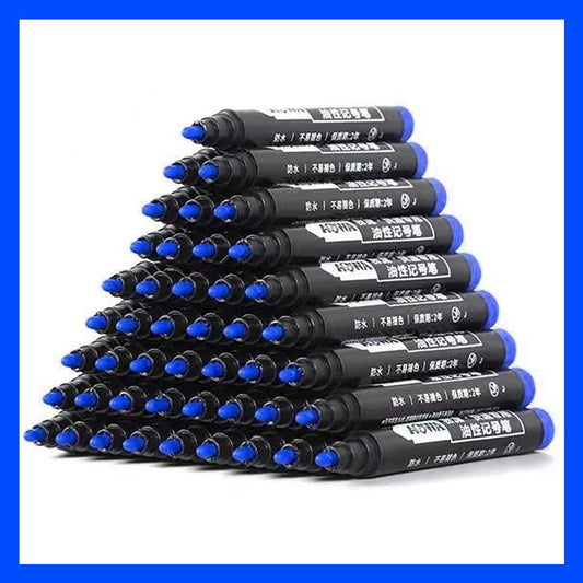 5-50Pcs Waterproof Oil-based Marker Pen Markers Black Blue Red Ink for Glass Metal Stationery Art Drawing Office School Supplies
