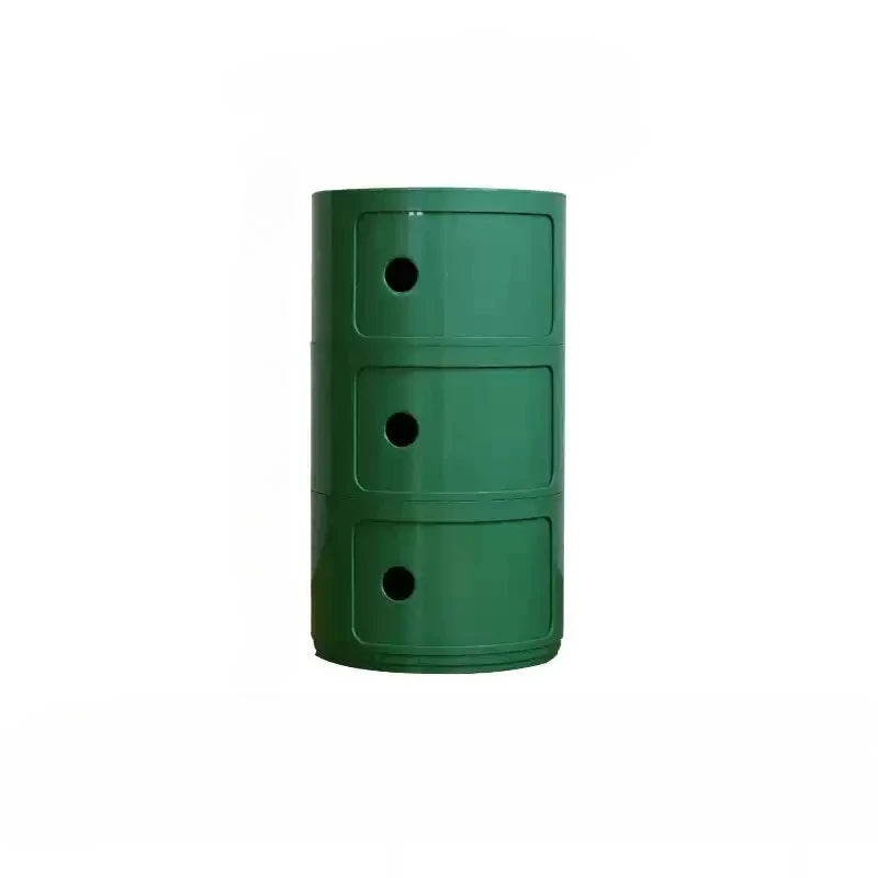 Nordic Ins Net Red Bedside Table Modern Minimalist White Round Creative Small Cabinet Mini Simple Plastic Side Cabinet 협탁