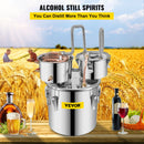 SucceBuy 12L 20L 30L 50L Alcohol Brewing Distiller DIY Moonshine Apparatus Stainless Steel Still Whisky Brandy Home Appliance
