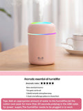 300ml Aromatherapy Diffuser Humidifier Air Purifier Car Home Use Seven-color Light Aromatherapy Essential Oil