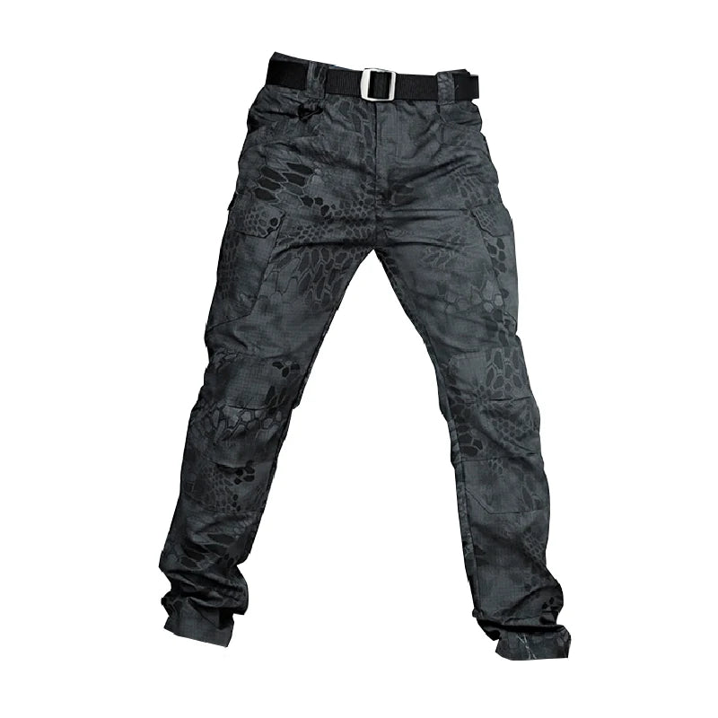 Tactical Cargo Pants Men Combat Outdoor Hiking Work Joggers Lightweight Trousers Male Elasticity Multiple Pockets Resistant Pant