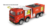 Children Fire Truck Pull Back Toys Fire Telescopic Ladder Truck Inertia Car Fire Rescue Water Tanker Model Boys Birthday Gift