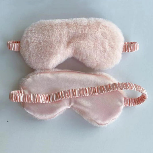 Máscara para dormir, antifaz para dormir, suave y de peluche, con forma de nube de amor, parche para los ojos, ideal para la siesta y la salud.