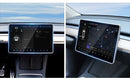 Protector de pantalla de vidrio templado YZ para consola central Tesla Model 3 Y, película HD antirreflejo, accesorios de protección de pantalla