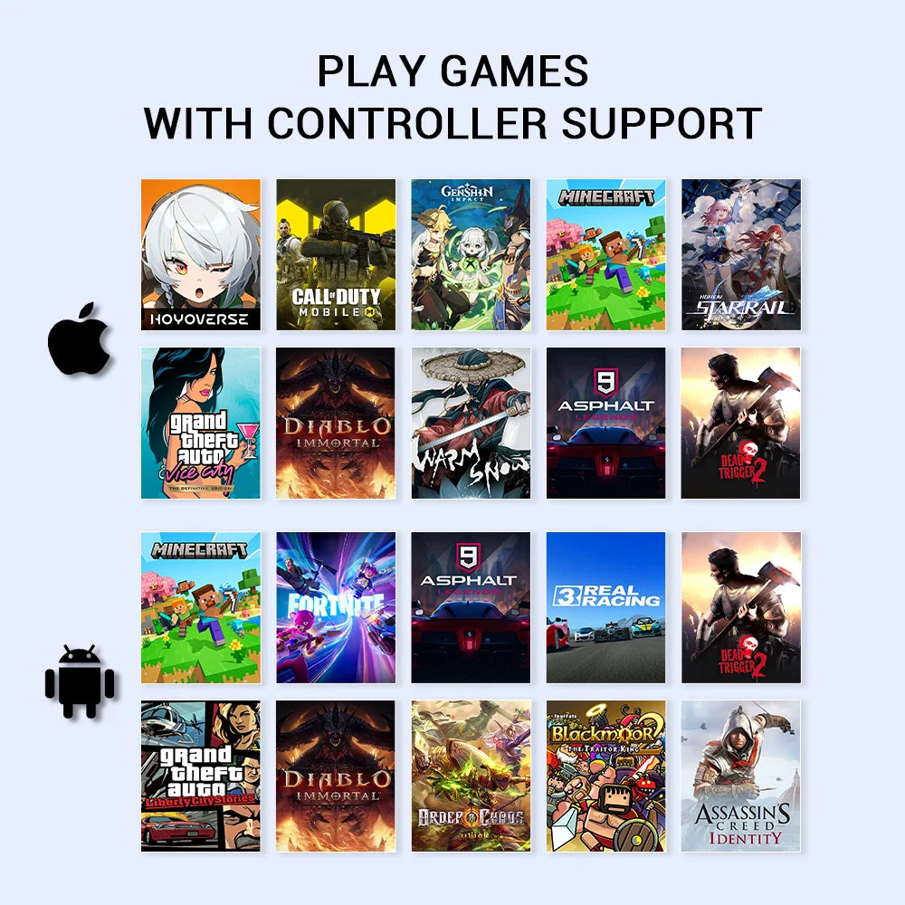 GameSir X5 Lite Mobile Phone Gamepads for iPhone 16 15 Series iPad Mini Android Tablet Controller Hall Effect Joysticks Design