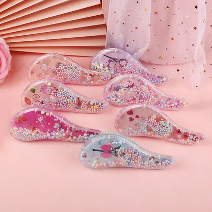 Children's Hair Smoothing Comb Anti-static Massage Hair Brush Tangle Detangle Shower Massage Hairbrush Comb Salon Hair Styl Tool