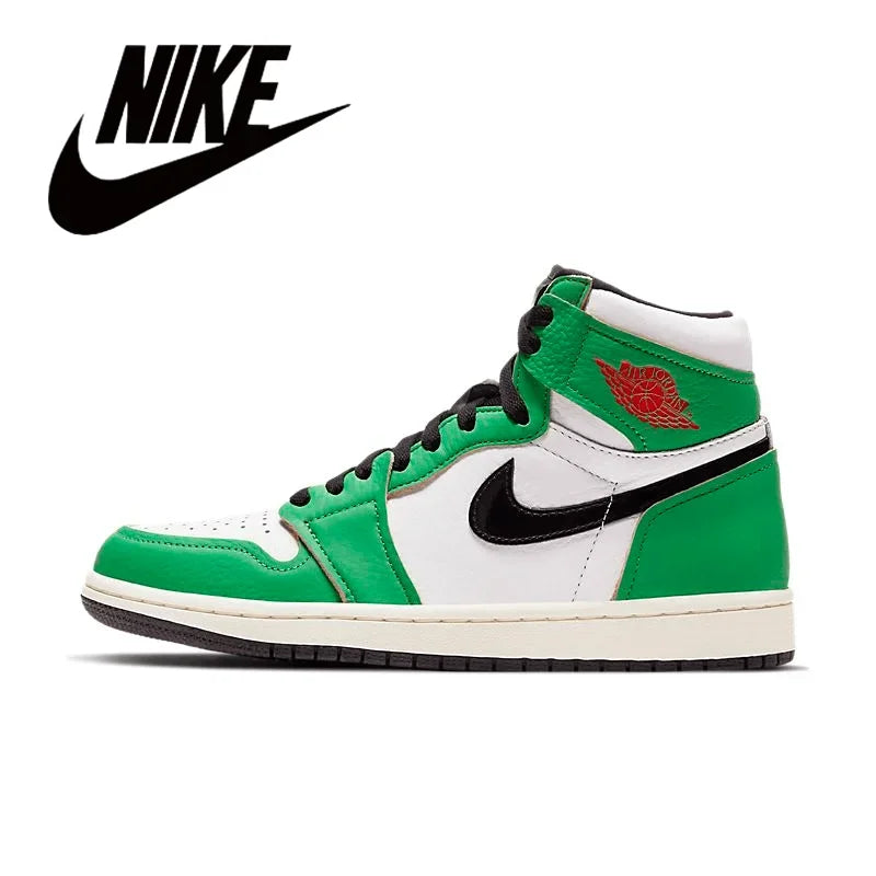 Nike Men's Shoes Air Jordan 1 High AJ1 White Black High Top Retro Basketball Shoes
