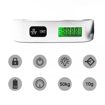 10g-50kg Portable Scale Digital LCD Display Electronic Luggage Hanging Suitcase Travel Weighs Baggage Bag Weight Balance Tools