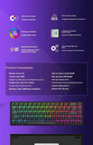 Teamwolf Raven68 Wired Magnetic Axis Mechanical Keyboard 8k Fast Trigger RGB Backlight E-Sports Gaming Customized Keyboard
