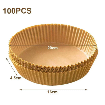 Cooking Paper Square Disposable Air Fryer Paper Air Fryer Paper Liner Oil-proof Water-proof Air Fryer Cooking Trays BakingPapers