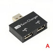 Divisor de interfaz de datos de carga USB 1/2, extensor de corriente USB de doble puerto, adaptador de concentrador de cabezal OTG