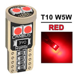 2/4/6/10/20 Pieces CANBUS T10 W5W LED Bulbs for Car Interior Dome Door Map Trunk License Plate Lights 12V 3030SMD White Yellow