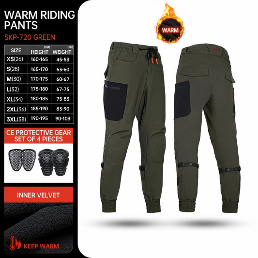 SFK New Black Motorcycle Pants Riding Men Equipemt Summer Breathable Trousers With CE Protection Armor Wearing Gears Accessories