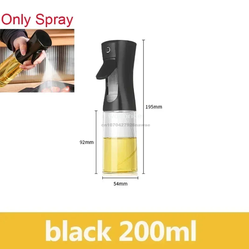 2 in1 Oil Spray Bottle Plastic Kitchen Barbecue Cooking Olive Oil Dispenser Oil Jar Baking Vinegar Soy Sauce Spray Container