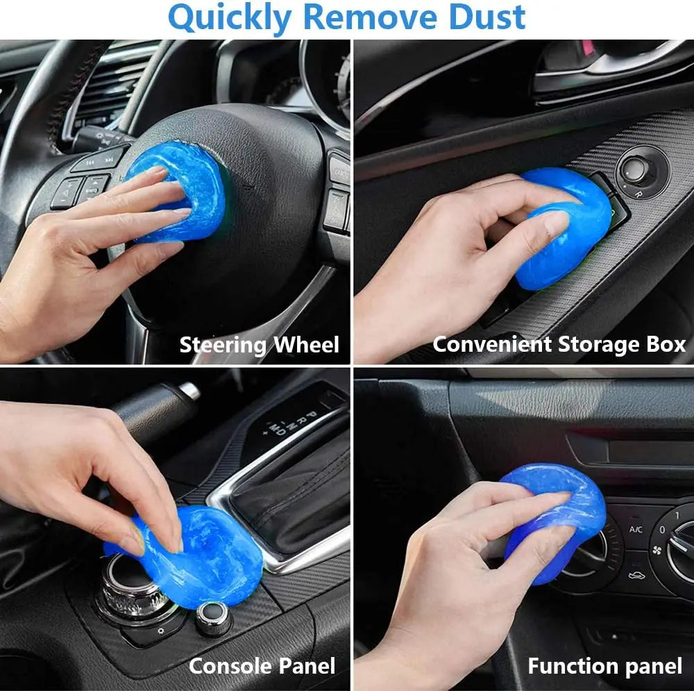 Gel de limpeza de carro, limpador de poeira de ventilação de ar, gel doméstico, escritório, laptop, teclado, multifuncional, gel de limpeza, removedor de poeira