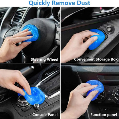 Gel de limpeza de carro, limpador de poeira de ventilação de ar, gel doméstico, escritório, laptop, teclado, multifuncional, gel de limpeza, removedor de poeira