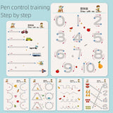 Livro de Exercícios Mágico Montessori de Traçado e Controle de Caneta — Reutilizável, para Caligrafia e Desenho Infantil (Brinquedo Educativo)