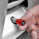 4 tapas de válvula de neumático de coche, cubiertas de metal para rueda, accesorios para Mitsubishi Eclipse Lancer Pajero ASX Colt I200 Space Delica Ex