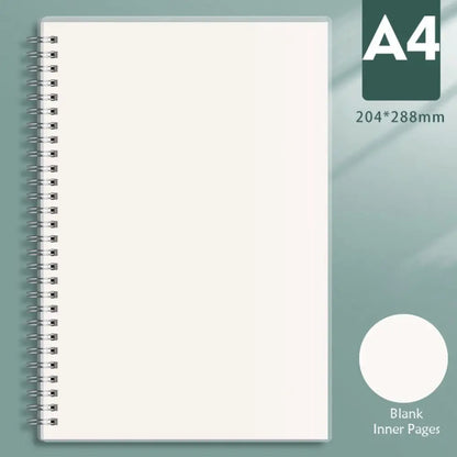 Cuaderno espiral de alta calidad A5/B5/A4 con cuadrículas/líneas horizontales en blanco, bloc de notas con 80 hojas, cuaderno de bocetos, material escolar y de oficina.