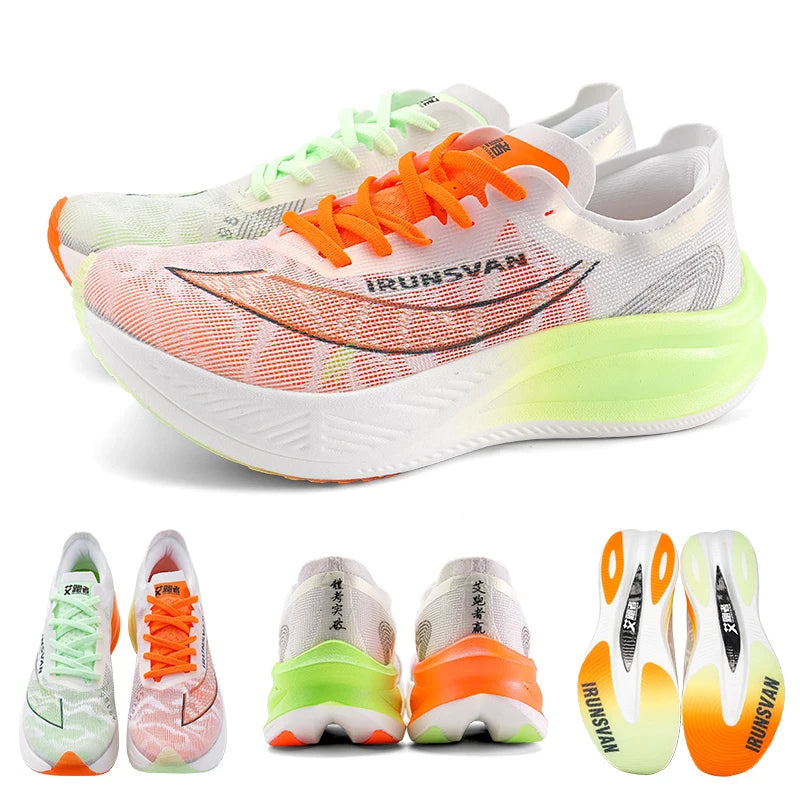 IRUNSVAN Lightweight Marathon Sneakers Men Running Shoes Breathable Sports Shoes Casual Comfortable Athletic Training Unisex