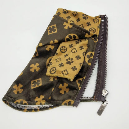 XS-2XL Luxury Designer Paw Print Dog Autumn Jacket Hooded Pet Clothing Warm Puppy Coat Sweatshirts