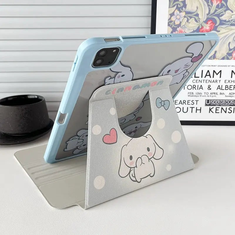 Cartoon Sanrio Cinnamoroll Tablet Case For iPad Air 4 5 10.9 Pro 2022 11 7th 8th 9th 10th Gen 5th 6th Mini 6 Protective Cover
