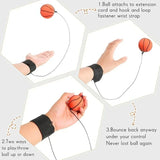1-20PCS Reaction Training Bouncy Ball Set with Wrist Strap, 1 to 20 Pieces for Hand-Eye Coordination, Kids' Outdoor Sports and Fitness