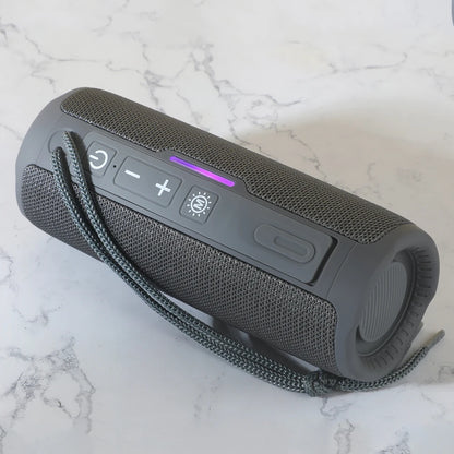Altavoz portátil Bluetooth TG365, subwoofer inalámbrico LED de doble bajo, resistente al agua, columna para exteriores, radio FM, AUX, BT, TF, reproductor de música