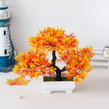 Artificial Plants Decoration Potted Bonsai Small Tree Pot Fake Plant Potted Zen Garden Ornaments Table Home Room Decoration