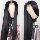 HD Lace Frontal Wig 13x6 13x4 Lace Front Wig Human Hair 30 Inch Bone Straight Transparent Lace Human Hair Wigs 4x4 HD Closure Wig
