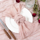 Set of 12 Gauze Cheesecloth Napkins Cloth Bulk Dinner Table Napkins for Home Wedding Valentine's Party Event Table Decoration