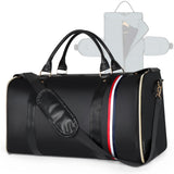 1pc Foldable Women's Travel Convenient Carry-on Clothing Bag Large PU Leather Duffel Bag Women's Business Travel Bag