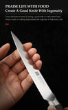 XINZUO Professional Full 7 PCS Knife Set German 1.4116 Stainless Steel Kitchen Knives Sets Best Kitchen Slicing Santoku Tool