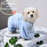 1pc Dog Absorbent Bath Towel, Pet Cooling Absorbent Bathrobe, Bath Towel For Pet Cleaning, Dog Pet Wash Towel