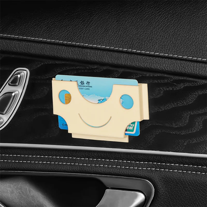 Car Card Storage Holder Portable Card Storage Case Paste Mount Car Interior Organizers Voiture Accessories Intérieur  Universal