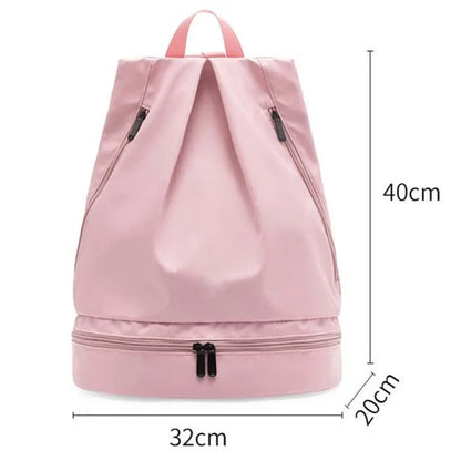 Wet Dry Separation Fitness Bag Swimming Bag Waterproof Travel Sport Bag Basketball Soccer Pouch Hiking Climbing Backpack