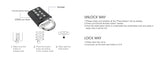 8-Digit Combination Outdoor Button Waterproof Fixed Random Code Padlock Zinc Alloy Luggage Travel Smart Lock With Key Anti-Theft