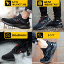 Safety Shoes Men With Steel Toe Cap Anti-smash Men Work Shoes Sneakers Light Puncture-Proof Indestructible Shoes Tactical Boots