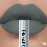 QIBEST Matte Liquid Lipstick Waterproof Long Lasting Velvet Lip Gloss Tint Tube Matte Nude Pigment Red Lipgloss Lips Makeup