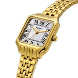 Relógio Feminino Quadrado BERNY Luxo – Quartz em Aço Inoxidável à Prova D'Água