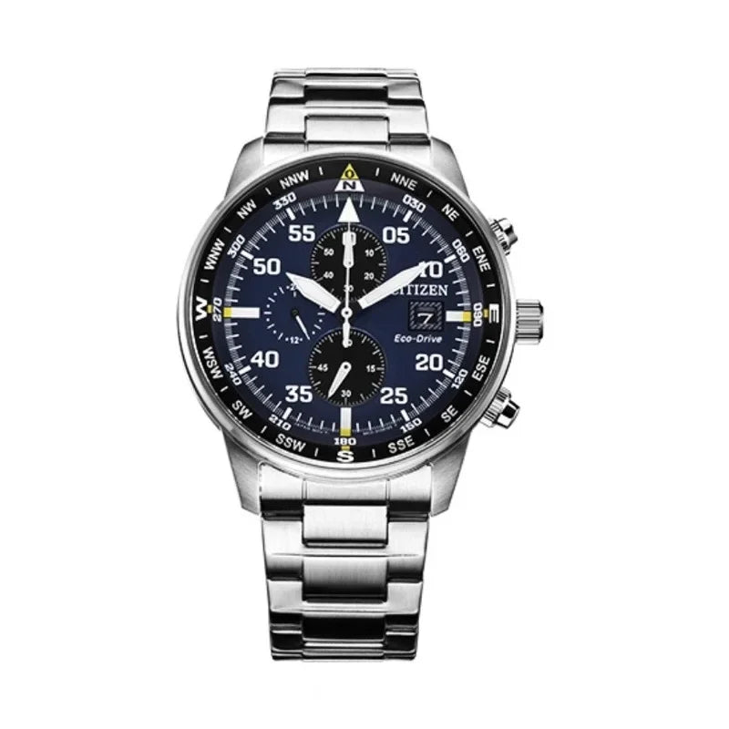 Citizen Fashion Men Stainless Steel Watch Luxury Calendar Quartz Wrist Watch Business Watches for Man Clock Montre Homme
