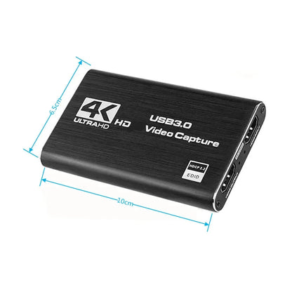 4K Video Capture Card 1080P 60fps HD Camera Recording Box HDMI-compatible to USB 3.0 PC Live Streaming Grabber Recorder