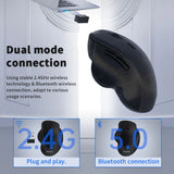 Ratón inalámbrico ergonómico Bluetooth VUUV para computadora portátil Macbook 1600DPI modo dual recargable para iOS Android tableta