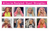 Blonde 613 13x6 Lace Frontal Wigs HD 613 Lace Front Human Hair Wigs For Women 40 Inch Long Straight Human Hair Wigs Can Be Dyed