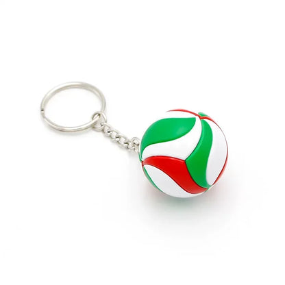 1xFashion PVC Volleyball Keychain Ornaments Business Volleyball Gifts Beach Ball Sport For Players Men Women Key Chain Gift 2024