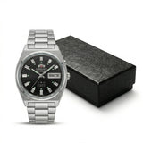 Relógio masculino automático vintage 36mm mostrador champagne em aço inox