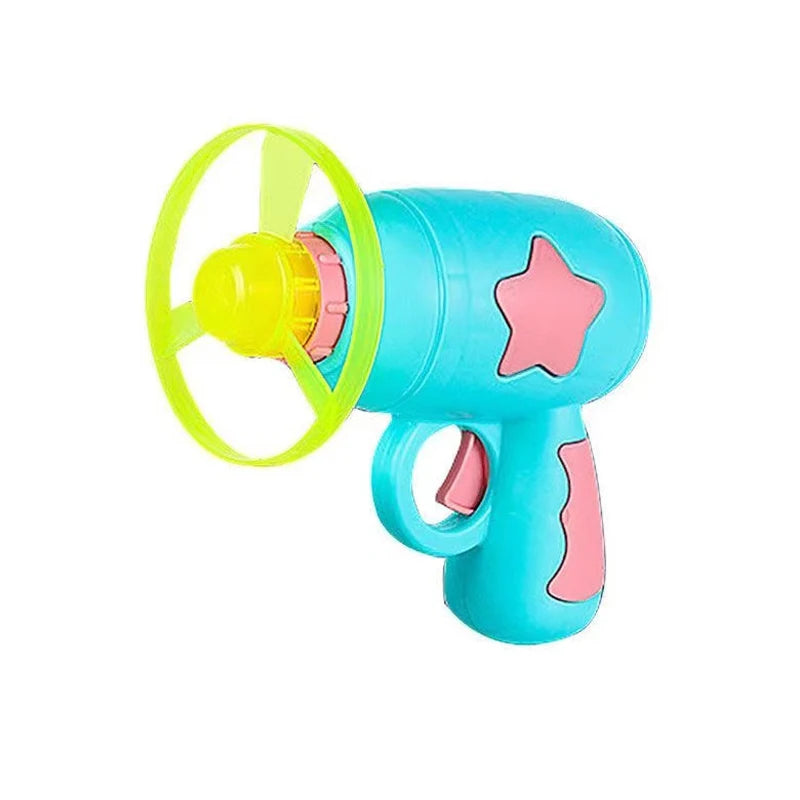 Puppy Cat Toys Flywheel Pistol Frisbee Gyro Top Pet Entertainment Production Funny Shoot Off Produto Dog Training Accessoriess
